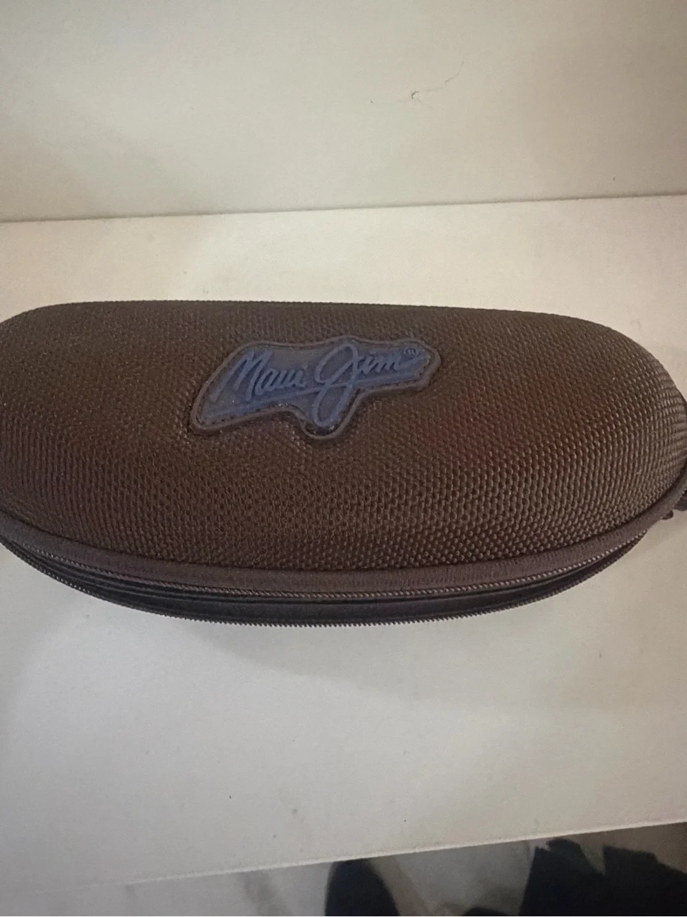 Maui Jim Brown Compact Travel Hard Case w/ Zip & Maui Jim Sunglasses